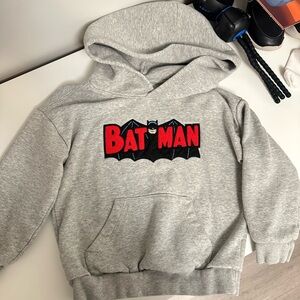 GAP Gray Hoodie with Red Batman Logo